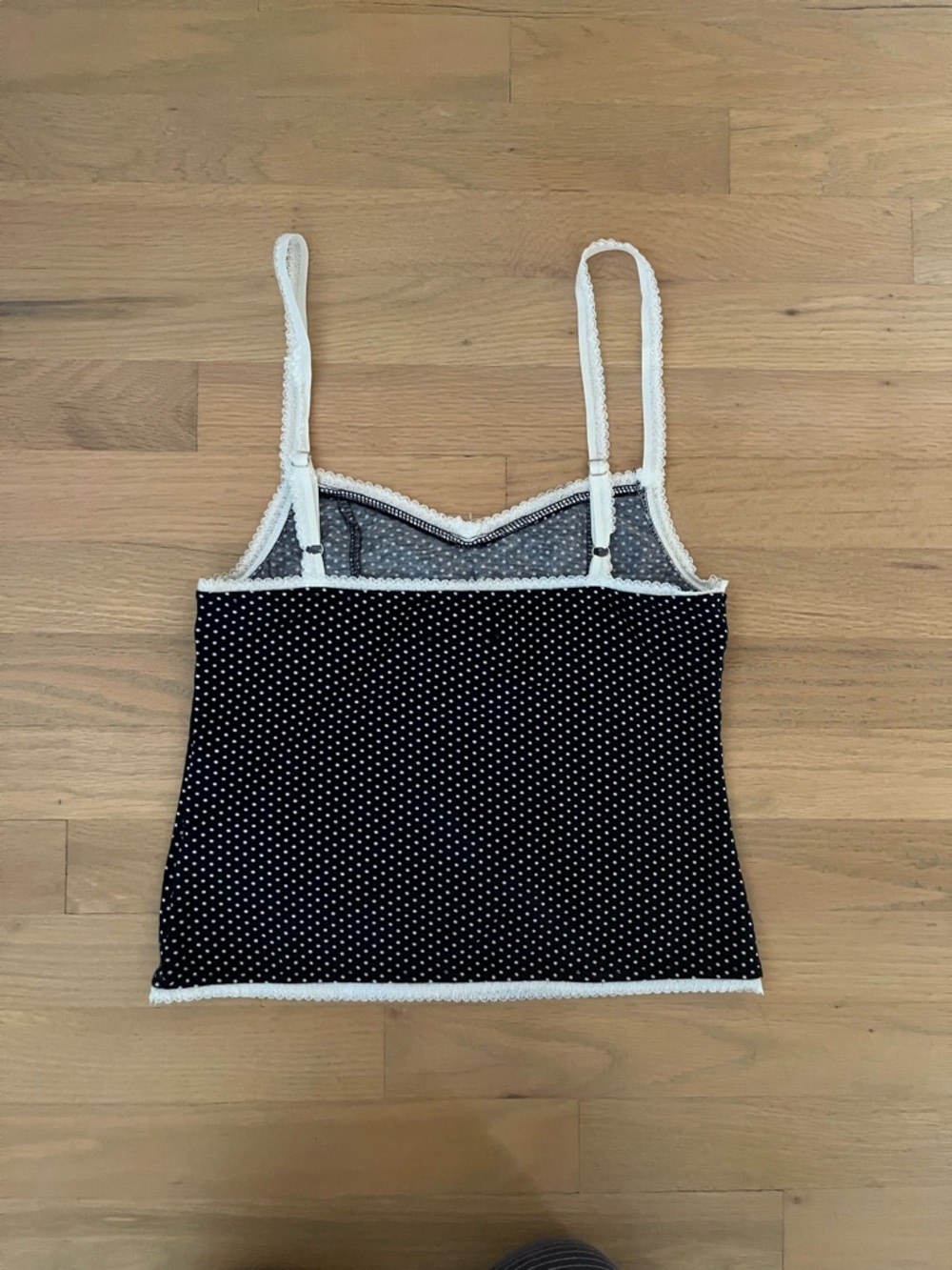 EDIKTED Black Polka Dot Lace-Trim Cami Top - Picture 3 of 3